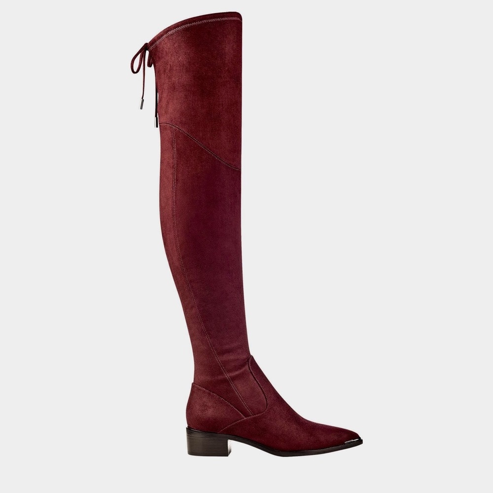 Marc Fisher thigh high Burgundy boots, worn a few times. Like new